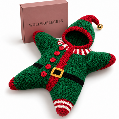Wollwölkchen Stern-Overall Elf mit Kapuze